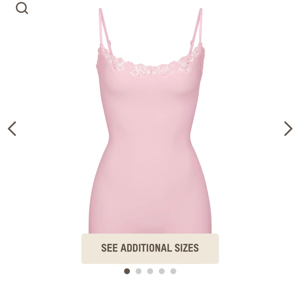 Skims Lace Onesie Cherry Blossom S